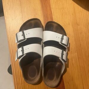 White Arizona Birkenstocks